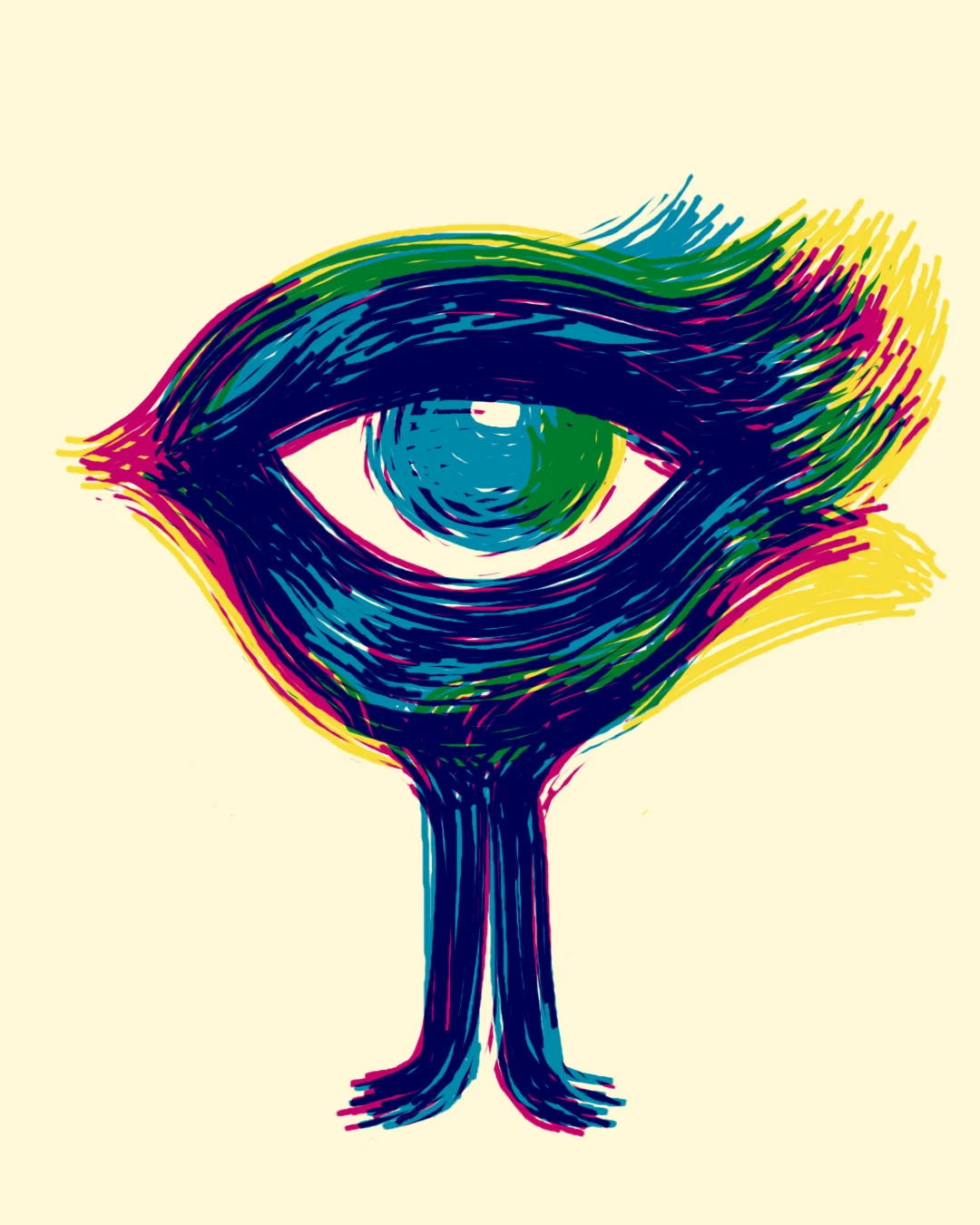 Grrrabuge 2026 illustration: an eye shaped like a wine glass